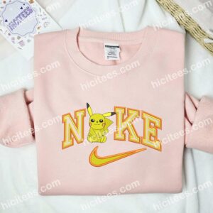 Pikachu Embroidered Shirt Pokemon Anime Embroidered Hoodie 3