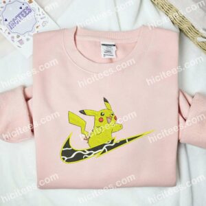 Pikachu Embroidered Shirt Pokemon Anime Embroidered Hoodie 3 2