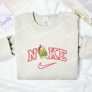 Pikachu Grinch Christmas Embroidered Shirt Pokemon Anime Embroidered Hoodie 3 3