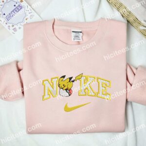 Pikachu Heart Shaped Pokeball Embroidered Shirt, Valentine Embroidered Hoodie 2 Pikachu Heart Shaped Pokeball Embroidered Shirt Valentine Embroidered Hoodie 3