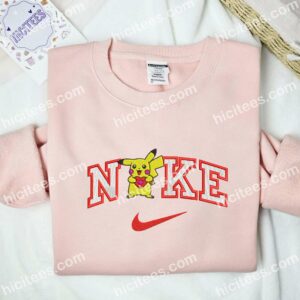 Pikachu Hold Heart Valentine Embroidered Shirt, Pokemon Anime Embroidered Hoodie 2 Pikachu Hold Heart Valentine Embroidered Shirt Pokemon Anime Embroidered Hoodie 1 1