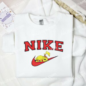 Pikachu Napping Embroidered Shirt, Pokemon Anime Embroidered Hoodie 1 Pikachu Napping Embroidered Shirt Pokemon Anime Embroidered Hoodie 2