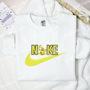 Pikachu Slip Embroidered Shirt, Pokemon Anime Embroidered Hoodie 1 Pikachu Slip Embroidered Shirt Pokemon Anime Embroidered Hoodie 2