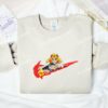 Rengoku Embroidered Shirt, Kimetsu No Yaiba Anime Embroidered Hoodie
