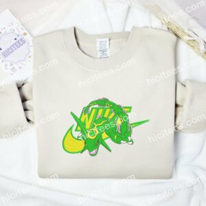Rayquaza Embroidered Shirt, Pokemon Anime Embroidered Hoodie 2 Rayquaza Embroidered Shirt Pokemon Anime Embroidered Hoodie 3