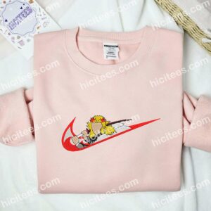 Rengoku No Face Embroidered Shirt Kimetsu No Yaiba Anime Embroidered Hoodie 2
