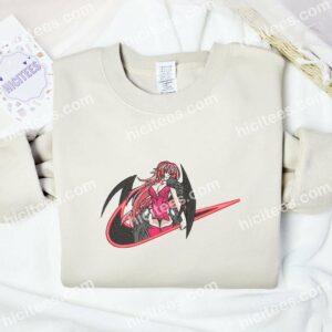 Rias Gremory Embroidered Shirt High School DxD Anime Embroidered Hoodie 2