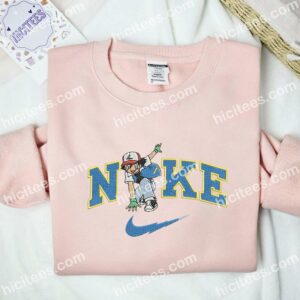 Satoshi Embroidered Shirt, Pokemon Anime Embroidered Hoodie 2 Satoshi Embroidered Shirt Pokemon Anime Embroidered Hoodie 3