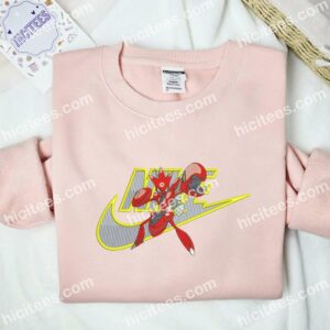 Scizor Embroidered Shirt, Pokemon Anime Embroidered Hoodie 1 Scizor Embroidered Shirt Pokemon Anime Embroidered Hoodie 2