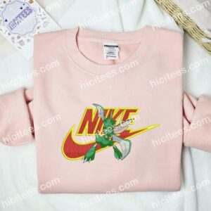 Scyther Embroidered Shirt, Pokemon Anime Embroidered Hoodie 1 Scyther Embroidered Shirt Pokemon Anime Embroidered Hoodie 2