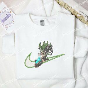 Senku Ishigami Embroidered Shirt Dr Stone Anime Embroidered Hoodie 2