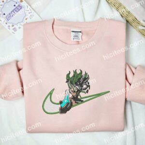 Senku Ishigami Embroidered Shirt Dr Stone Anime Embroidered Hoodie 3