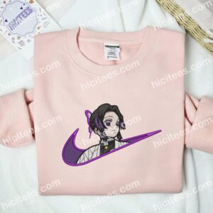 Shinobu Embroidered Shirt, Demon Slayer Anime Embroidered Hoodie 1 Shinobu Embroidered Shirt Demon Slayer Anime Embroidered Hoodie 2