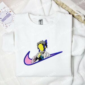 Shinobu No Face Embroidered Shirt, Kimetsu No Yaiba Anime Embroidered Hoodie 1 Shinobu No Face Embroidered Shirt Kimetsu No Yaiba Anime Embroidered Hoodie 2