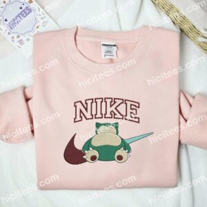 Snorlax Embroidered Shirt, Pokemon Anime Embroidered Hoodie 2 Snorlax Embroidered Shirt Pokemon Anime Embroidered Hoodie 3