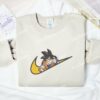 Son Goku Portrait Embroidered Shirt, Dragon Ball Anime Embroidered Hoodie
