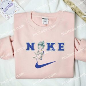 Son Goku Super Saiyan Blue Embroidered Shirt, Dragon Ball Anime Embroidered Hoodie 1 Son Goku Super Saiyan Blue Embroidered Shirt Dragon Ball Anime Embroidered Hoodie 2