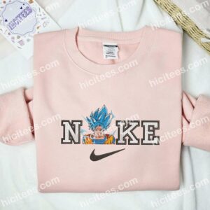 Son Goku Super Saiyan Blue Embroidered Shirt, Dragon Ball Anime Embroidered Hoodie 2 Son Goku Super Saiyan Blue Embroidered Shirt Dragon Ball Anime Embroidered Hoodie 3 1