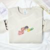 Sosuke And Ponyo Embroidered Shirt, Ghibli Anime Embroidered Hoodie