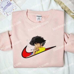 Spike Spiegel Embroidered Shirt, Cowboy Bebop Anime Embroidered Hoodie 1 Spike Spiegel Embroidered Shirt Cowboy Bebop Anime Embroidered Hoodie 2 1