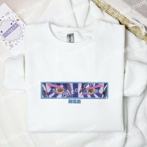 Akaza Eyes Demon Slayer Anime Embroidered Shirt 1 Akaza Eyes Demon Slayer Anime Embroidered Shirt 2 1