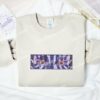 Akaza Eyes Demon Slayer Anime Embroidered Shirt