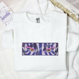 Akaza Eyes Demon Slayer Anime Embroidered Shirt 2 2