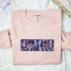 Akaza Eyes Demon Slayer Anime Embroidered Shirt 3 2