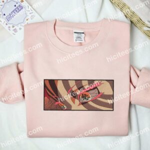 Akaza Eyes Demon Slayer Anime Embroidered Shirt 3 4