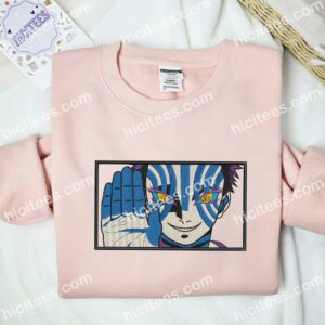 Akaza Face Demon Slayer Anime Embroidered Shirt 2 Akaza Face Demon Slayer Anime Embroidered Shirt 3