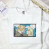 Edward Elric x Winry Rockbell Fullmetal Alchemist Anime Embroidered Shirt