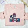 Akaza Demon Slayer Anime Embroidered Shirt
