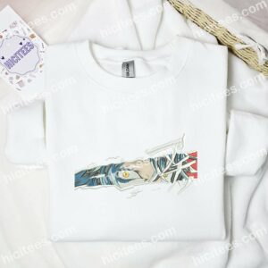 Anime Character Eyes Embroidered Shirt 3