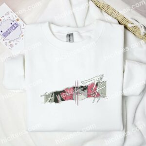 Anime Eyes Machine Mask Embroidered Shirt 1 Anime Eyes Machine Mask Embroidered Shirt 3