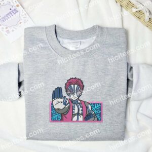 Akaza Demon Slayer Anime Embroidered Shirt 2 Akaza Demon Slayer Anime Embroidered Shirt