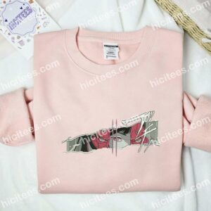 Anime Eyes Machine Mask Embroidered Shirt 2 Anime Eyes Machine Mask Embroidered Shirt