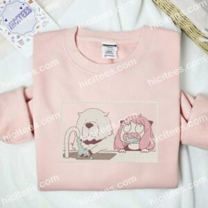 Anya And Bond SpyxFamily Anime Embroidered Shirt 5 Anya And Bond SpyxFamily Anime Embroidered Shirt