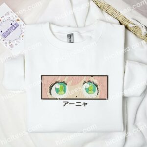 Anya Forger Eyes SpyxFamily Anime Embroidered Shirt 2 Anya Forger Eyes SpyxFamily Anime Embroidered Shirt
