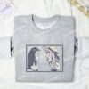 Anya and Penguin SpyxFamily Anime Embroidered Shirt