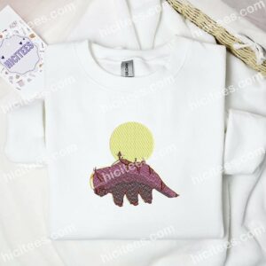 Appa And Team Avatar Anime Embroidered Shirt 2 Appa And Team Avatar Anime Embroidered Shirt