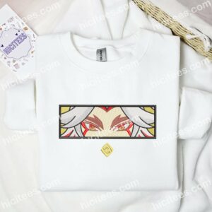 Arataki Itto Eyes Genshin Impact Anime Embroidered Shirt 2 Arataki Itto Eyes Genshin Impact Anime Embroidered Shirt