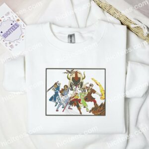 Aang Team Avatar Anime Embroidered Shirt