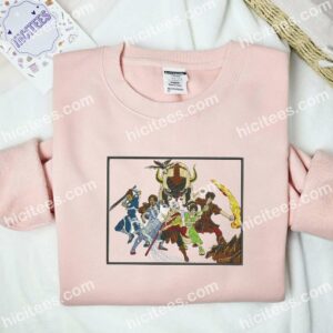 Aang Team Avatar Anime Embroidered Shirt