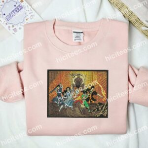 Avatar The Last Airbender Anime Embroidered Shirt 1 Avatar The Last Airbender Anime Embroidered Shirt 2