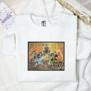 Avatar The Last Airbender Anime Embroidered Shirt 2 Avatar The Last Airbender Anime Embroidered Shirt