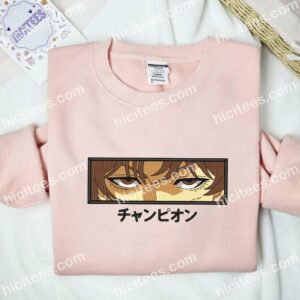 Baki Hanma Eyes Son Of Ogre Anime Embroidered Shirt 1 Baki Hanma Eyes Son Of Ogre Anime Embroidered Shirt2