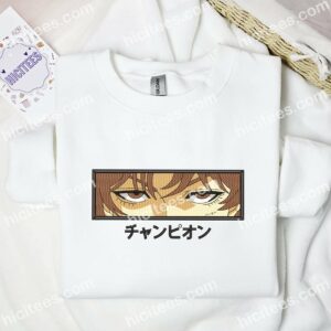 Baki Hanma Eyes Son Of Ogre Anime Embroidered Shirt 2 Baki Hanma Eyes Son Of Ogre Anime Embroidered Shirt