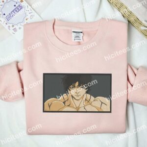 Baki Hanma Grappler Son Of Ogre Anime Embroidered Shirt 1 Baki Hanma Grappler Son Of Ogre Anime Embroidered Shirt2