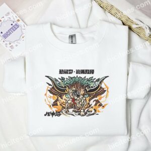Baki Hanma Power Son Of Ogre Anime Embroidered Shirt 1 Baki Hanma Power Son Of Ogre Anime Embroidered Shirt