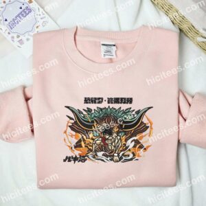 Baki Hanma Power Son Of Ogre Anime Embroidered Shirt 2 Baki Hanma Power Son Of Ogre Anime Embroidered Shirt